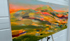 Original art for sale at UGallery.com | Mountain Sunburst by Rebecca Klementovich | $1,375 | acrylic painting | 16' h x 40' w | thumbnail 2