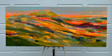 Original art for sale at UGallery.com | Mountain Sunburst by Rebecca Klementovich | $1,375 | acrylic painting | 16' h x 40' w | thumbnail 3