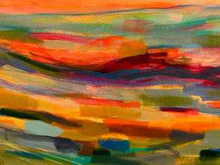 Mountain Sunburst by Rebecca Klementovich |   Closeup View of Artwork 