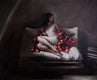 Original art for sale at UGallery.com | Red Kimono by John Kelly | $2,850 | oil painting | 23.5' h x 28.75' w | thumbnail 1