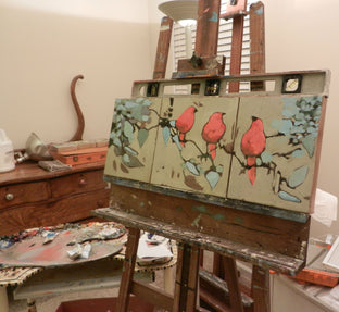 Red Bird Triptych by Mary Pratt |  Context View of Artwork 