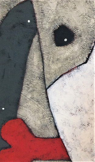 Original art for sale at UGallery.com | Redbone by Jaime Ellsworth | $1,400 | acrylic painting | 24' h x 24' w | photo 4