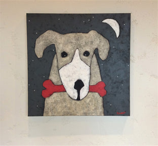 Original art for sale at UGallery.com | Redbone by Jaime Ellsworth | $1,400 | acrylic painting | 24' h x 24' w | photo 3