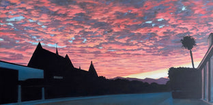 Original art for sale at UGallery.com | Red Sky by Jesse Aldana | $2,125 | oil painting | 24' h x 48' w | photo 1