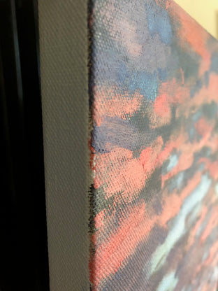 Original art for sale at UGallery.com | Red Sky by Jesse Aldana | $2,125 | oil painting | 24' h x 48' w | photo 2