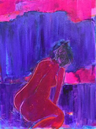 Original art for sale at UGallery.com | Reflection 2 by Robin Okun | $800 | acrylic painting | 24' h x 18' w | photo 1
