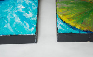 Original art for sale at UGallery.com | Reflections I and II by Carole Moore | $3,100 | acrylic painting | 24' h x 50' w | photo 2