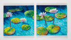 Original art for sale at UGallery.com | Reflections I and II by Carole Moore | $3,100 | acrylic painting | 24' h x 50' w | thumbnail 3