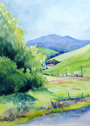 Original art for sale at UGallery.com | Road Home by Catherine McCargar | $450 | watercolor painting | 14' h x 10' w | photo 1