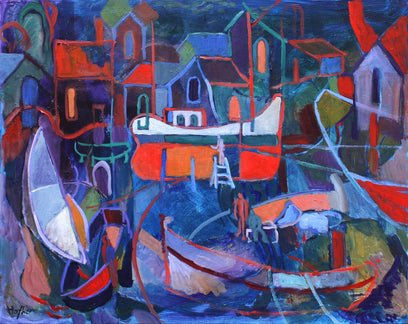 Boatyard by Robert Hofherr | Artwork Main Image