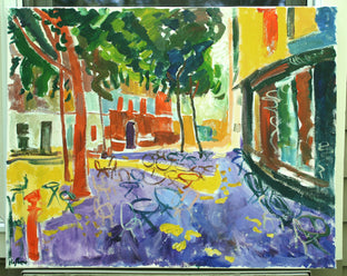 Original art for sale at UGallery.com | Down Exeter Street by Robert Hofherr | $1,275 | acrylic painting | 24' h x 30' w | photo 3