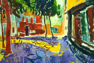 Original art for sale at UGallery.com | Down Exeter Street by Robert Hofherr | $1,275 | acrylic painting | 24' h x 30' w | photo 4