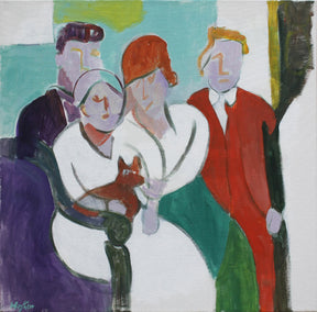 acrylic painting by Robert Hofherr titled Family Ties