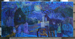 Original art for sale at UGallery.com | Ghosts in the Graveyard by Robert Hofherr | $1,950 | acrylic painting | 18' h x 36' w | thumbnail 3