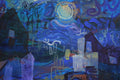 Original art for sale at UGallery.com | Ghosts in the Graveyard by Robert Hofherr | $1,950 | acrylic painting | 18' h x 36' w | thumbnail 4