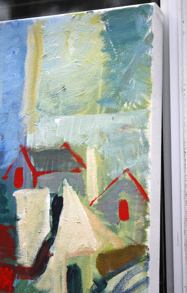 Mansion in the Country by Robert Hofherr |  Side View of Artwork 