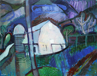 Original art for sale at UGallery.com | Pale Barn by Robert Hofherr | $1,475 | acrylic painting | 24' h x 30' w | photo 1