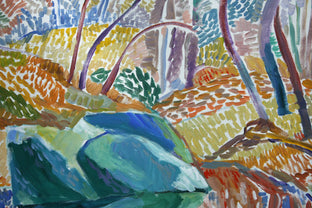 Original art for sale at UGallery.com | Rock the Stream by Robert Hofherr | $1,525 | acrylic painting | 24' h x 30' w | photo 4