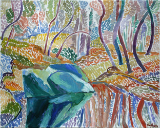 Original art for sale at UGallery.com | Rock the Stream by Robert Hofherr | $1,525 | acrylic painting | 24' h x 30' w | photo 1