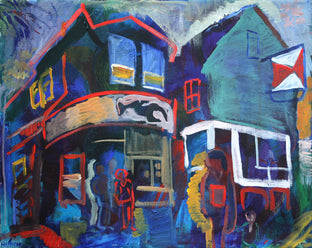 Original art for sale at UGallery.com | Street Wise by Robert Hofherr | $1,425 | acrylic painting | 24' h x 30' w | photo 1