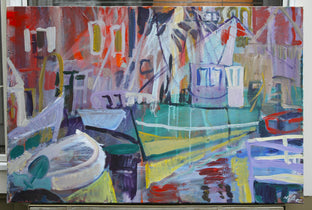 Study of Workboats by Robert Hofherr |  Context View of Artwork 