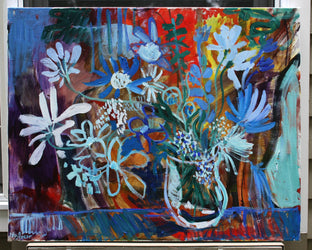 Original art for sale at UGallery.com | Velvet Blues by Robert Hofherr | $1,475 | acrylic painting | 24' h x 30' w | photo 3
