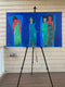 Original art for sale at UGallery.com | Alone & Together by Robin Okun | $2,300 | acrylic painting | 30' h x 48' w | thumbnail 3