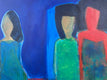 Original art for sale at UGallery.com | Alone & Together by Robin Okun | $2,300 | acrylic painting | 30' h x 48' w | thumbnail 4