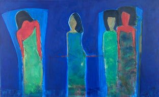 Original art for sale at UGallery.com | Alone & Together by Robin Okun | $2,300 | acrylic painting | 30' h x 48' w | photo 1