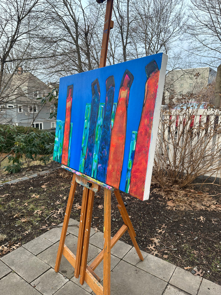 Flirting with Possibilities by Robin Okun |  Side View of Artwork 