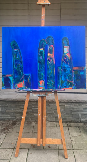 Igniting the Blues by Robin Okun |  Context View of Artwork 