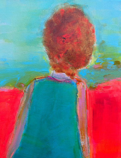 Leaning into the Light by Robin Okun |   Closeup View of Artwork 