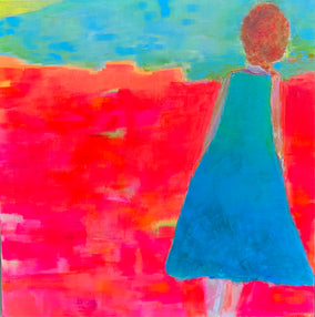 Original art for sale at UGallery.com | Leaning into the Light by Robin Okun | $1,100 | acrylic painting | 24' h x 24' w