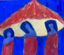 Original art for sale at UGallery.com | Mushroom Ladies by Robin Okun | $1,925 | acrylic painting | 30' h x 40' w | thumbnail 4