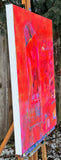 Original art for sale at UGallery.com | Scattered Pieces by Robin Okun | $1,625 | acrylic painting | 30' h x 24' w | thumbnail 2