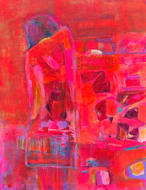 Original art for sale at UGallery.com | Scattered Pieces by Robin Okun | $1,625 | acrylic painting | 30' h x 24' w