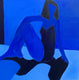 Original art for sale at UGallery.com | Shadow Play 2 by Robin Okun | $1,975 | acrylic painting | 36' h x 36' w | thumbnail 1
