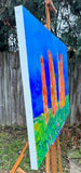 Original art for sale at UGallery.com | Spring Forward by Robin Okun | $2,300 | acrylic painting | 30' h x 48' w | thumbnail 2