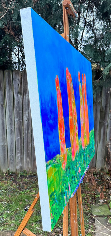 Spring Forward by Robin Okun |  Side View of Artwork 