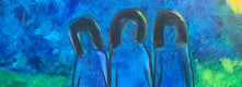 Original art for sale at UGallery.com | Three Part Harmony 2 by Robin Okun | $1,850 | acrylic painting | 36' h x 36' w | thumbnail 4