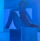Original art for sale at UGallery.com | Unpacking by Robin Okun | $2,000 | acrylic painting | 36' h x 36' w | thumbnail 1