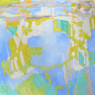 Original art for sale at UGallery.com | Rock Creek Bed, with Water by Natalie George | $680 | oil painting | 24' h x 24' w | photo 1