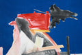 Original art for sale at UGallery.com | Boat by Roman Antopolsky | $2,200 | mixed media artwork | 40' h x 30' w | thumbnail 4