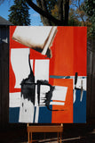 Original art for sale at UGallery.com | Three Colors by Roman Antopolsky | $4,500 | mixed media artwork | 60' h x 48' w | thumbnail 3