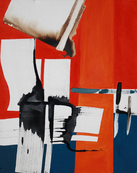 Original art for sale at UGallery.com | Three Colors by Roman Antopolsky | $4,500 | mixed media artwork | 60' h x 48' w