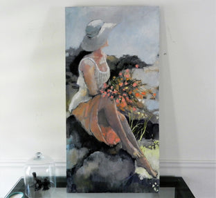 Original art for sale at UGallery.com | Romantic Notion by Mary Pratt | $2,900 | oil painting | 48' h x 24' w | photo 3