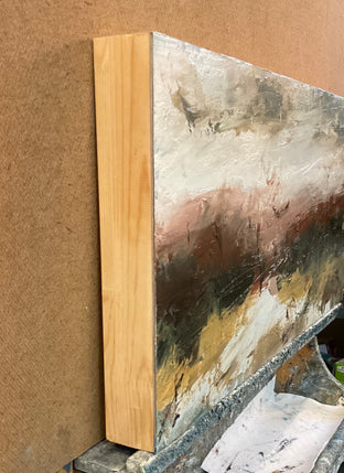 Original art for sale at UGallery.com | Abstract View by Ronda Waiksnis | $675 | oil painting | 12' h x 24' w | photo 2