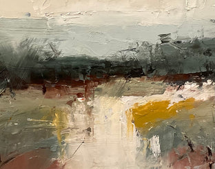 Original art for sale at UGallery.com | Abstract View II by Ronda Waiksnis | $675 | oil painting | 12' h x 24' w | photo 2