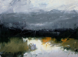 Original art for sale at UGallery.com | Clouds for Company by Ronda Waiksnis | $750 | oil painting | 22' h x 30' w | photo 1
