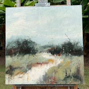 Original art for sale at UGallery.com | Free Flowing Path by Ronda Waiksnis | $2,200 | oil painting | 30' h x 30' w | photo 3
